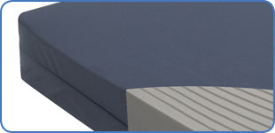 Waterproof PU cover with full-length zip flap on adjustable bed