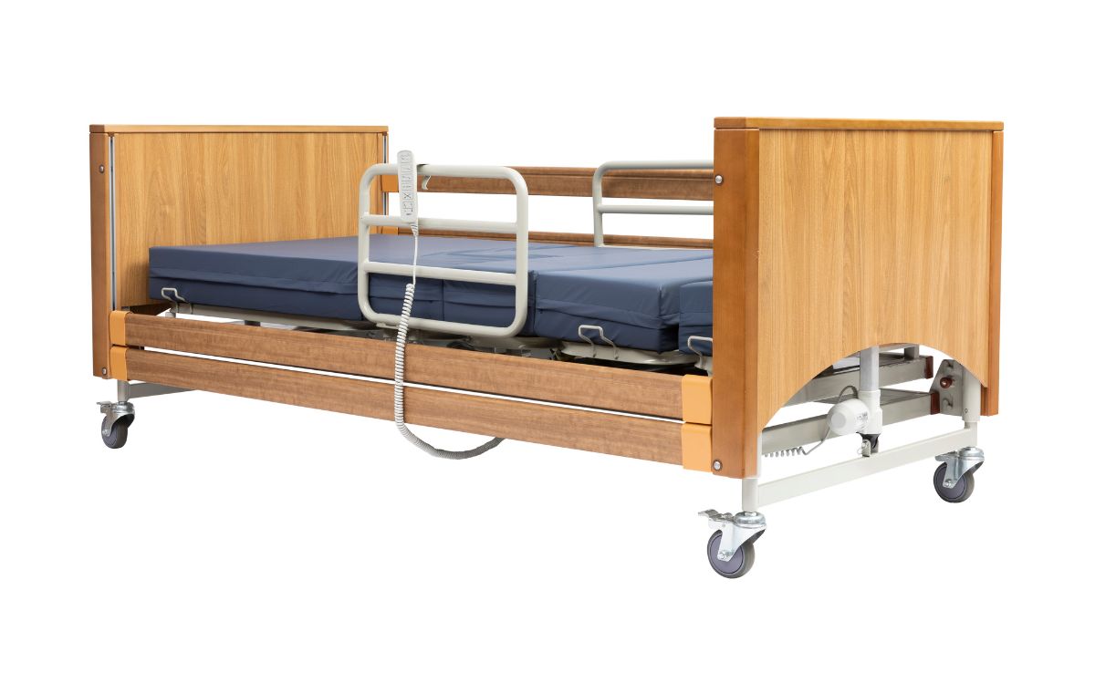 Alerta Lomond Rotate-Stand-Up Bed side rails and memory foam mattress included
