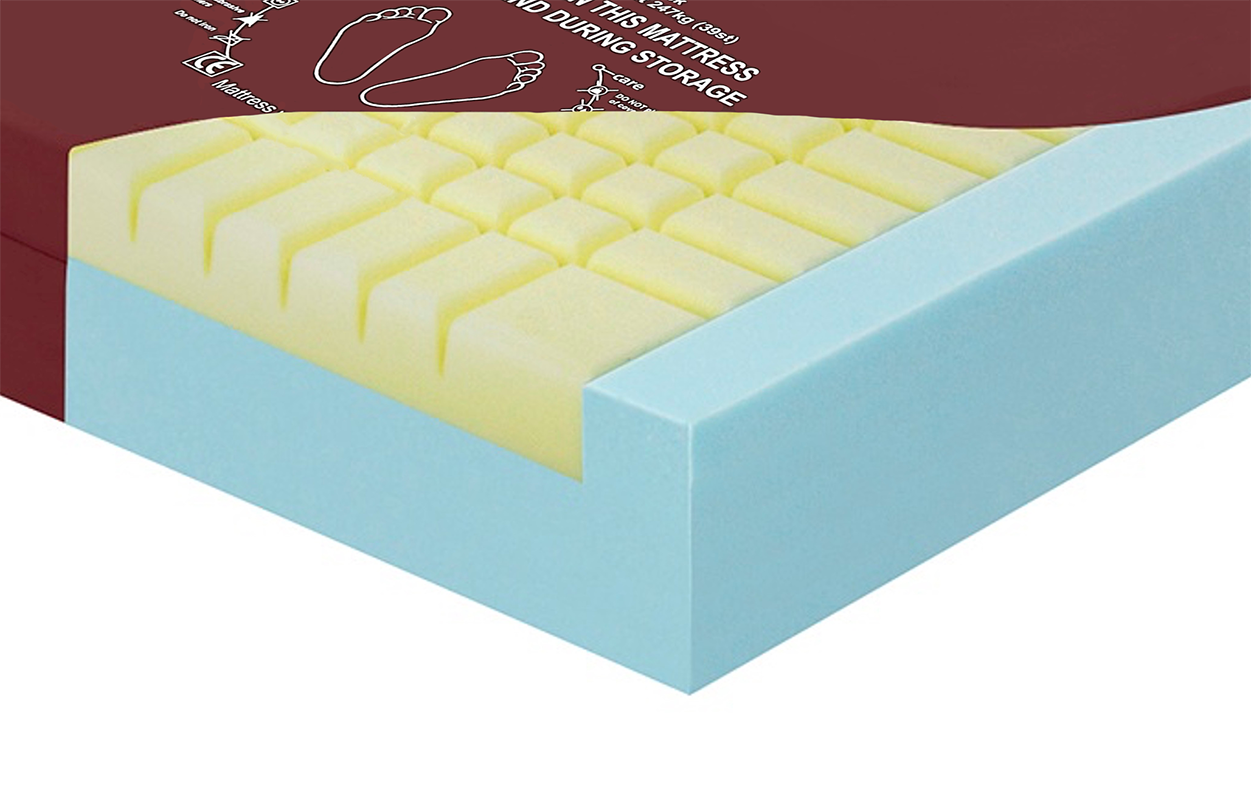 Close-up of waterproof, vapour-permeable PU cover and internal air channels