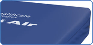 Mattress corner showing vapour-permeable stretch PU cover with zip