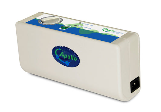 Apollo 4 Cushion pump close-up with hanging brackets