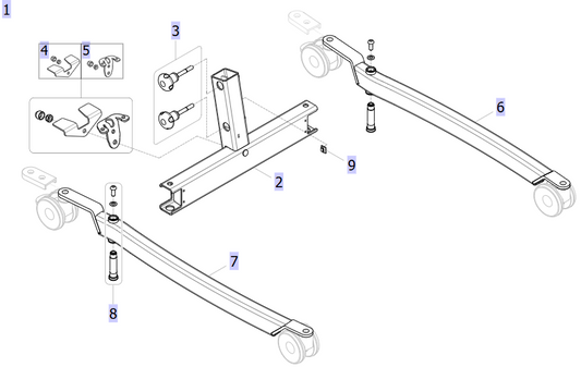 Stopper Plate Kit – Invacare ISA 160 Electrical Leg Spread Stand Aid