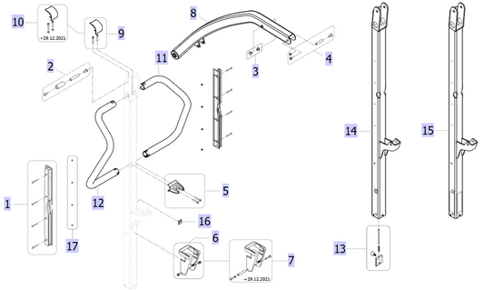 Arm End Caps – Invacare Birdie Evo (Qty. 2)