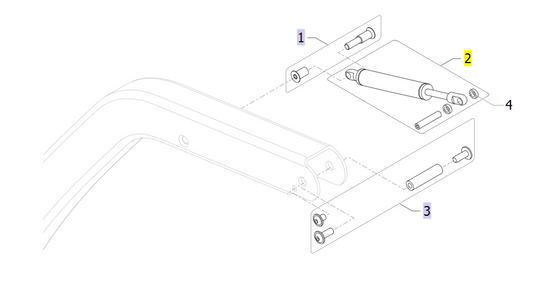 Damper Slow’R Kit – Invacare Birdie Evo full diagram