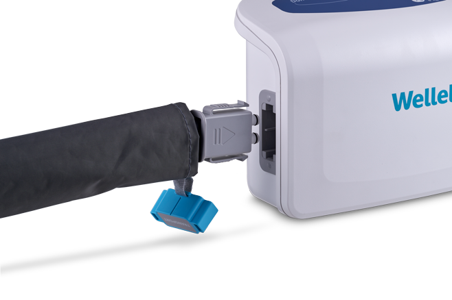 Quick connector on Domus 3D mattress for easy switch to transport mode.