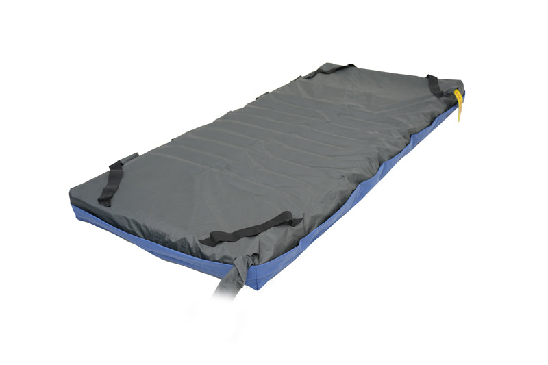 Detailed view of deep single-cell construction with breathable, waterproof PU cover on Domus ECO mattress.