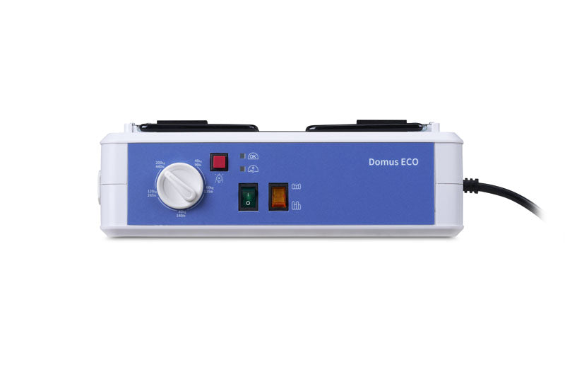 Domus ECO alternating pressure mattress pump. Showing the control panel section.