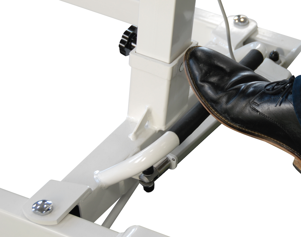 Integrity Marlin Pro 205E Mobile Hoist base and castors close-up