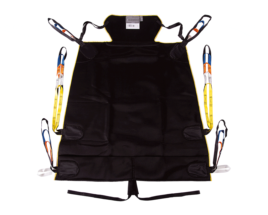 Oxford Bariatric Hammock Sling in hammock-style design with integrated head support and pommel, using breathable 3D spacer fabric.