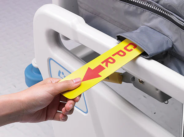 Wellell Verso pressure redistribution mattress cpr tag in use.