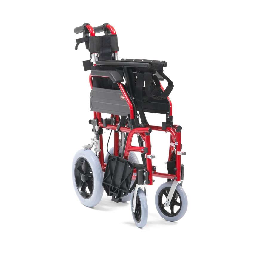 XS Aluminium Transit Wheelchair Folded