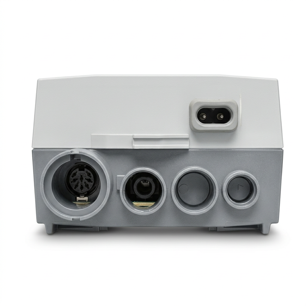 Linak control box connector view on white background