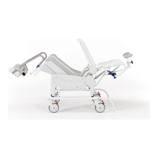 Invacare Aquatec Ocean VIP Ergo Tilt-in-Space Shower Commode side view