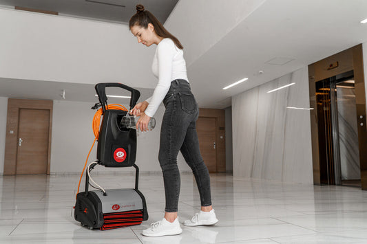 Lux Uniprof being filler with water before cleaning