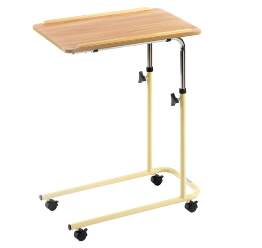 L Style Overbed Table with Castors