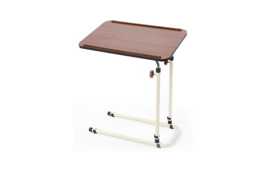 Alerta Overbed Table Walnut Finish