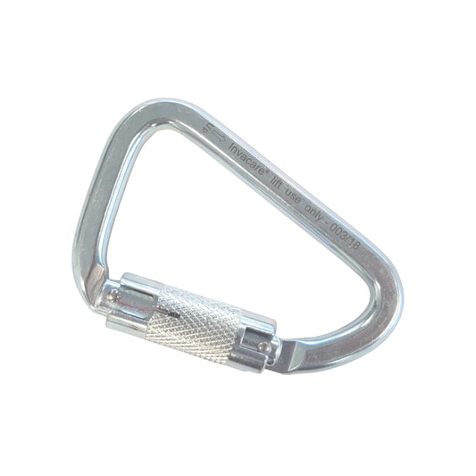 Lockable carabiner for Invacare Birdie hoist