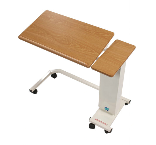 Drive Easi Riser Adjustable Overbed Table – Wheelchair Base & Tilting Twin Top