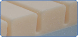 Close-up of multi-stretch waterproof PU cover with internal air channels