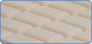 Close-up of multi-stretch waterproof PU cover with internal air channels