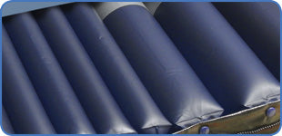 Detailed view of Apollo Pro mattress cell-on-cell design with heel protection and CLP therapy layout