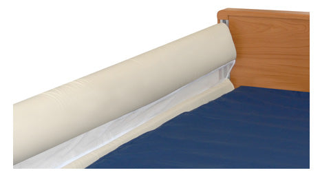Apollo Mesh Cot Bumper fitted between the mattress and cot side rails