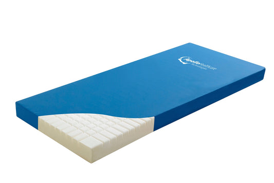 Apollo Contract Community mattress with keyhole-cut foam cells visible