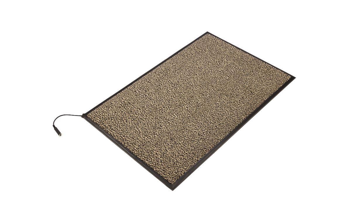 Deluxe Alertamat wired carpet fall prevention mat front view Beige