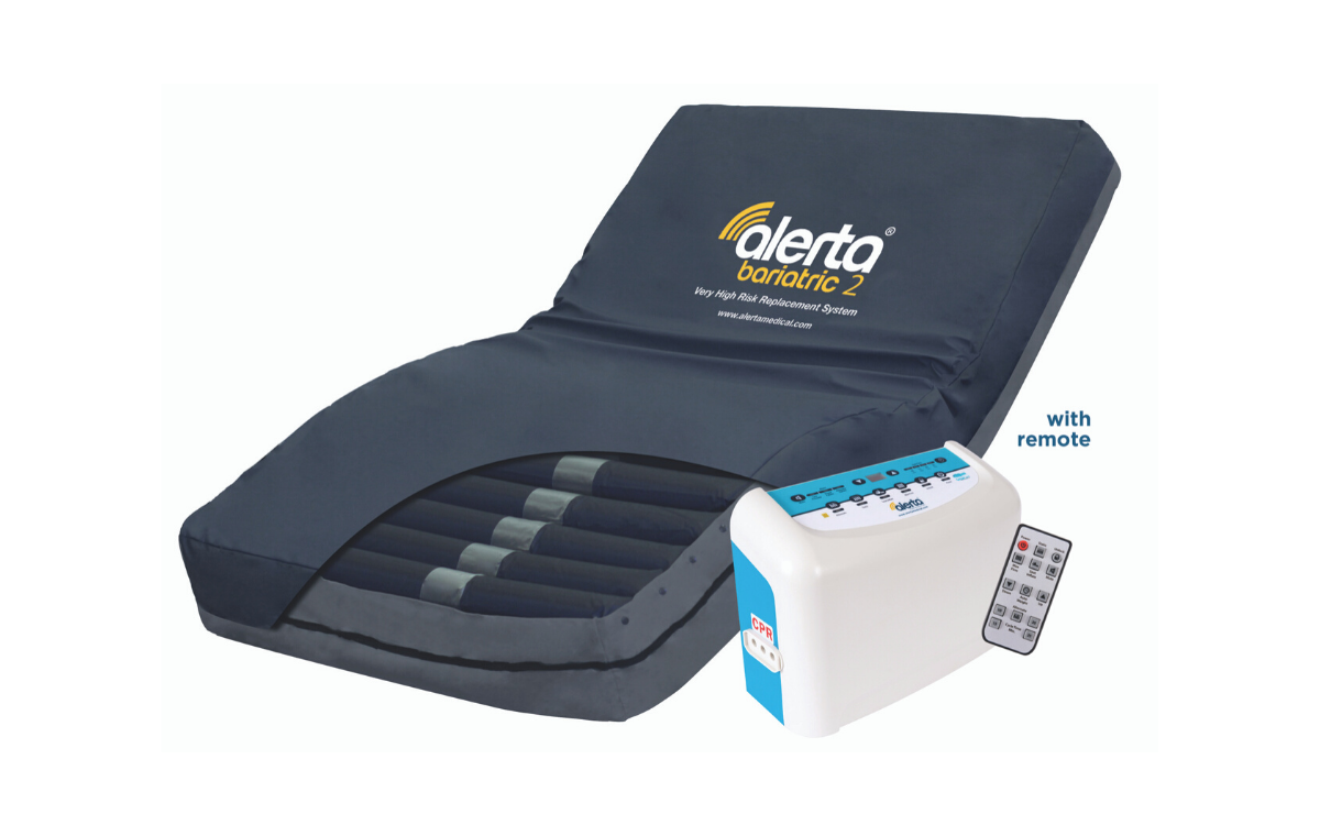 Alerta Bariatric 2 Replacement System mattress and pump unit front view