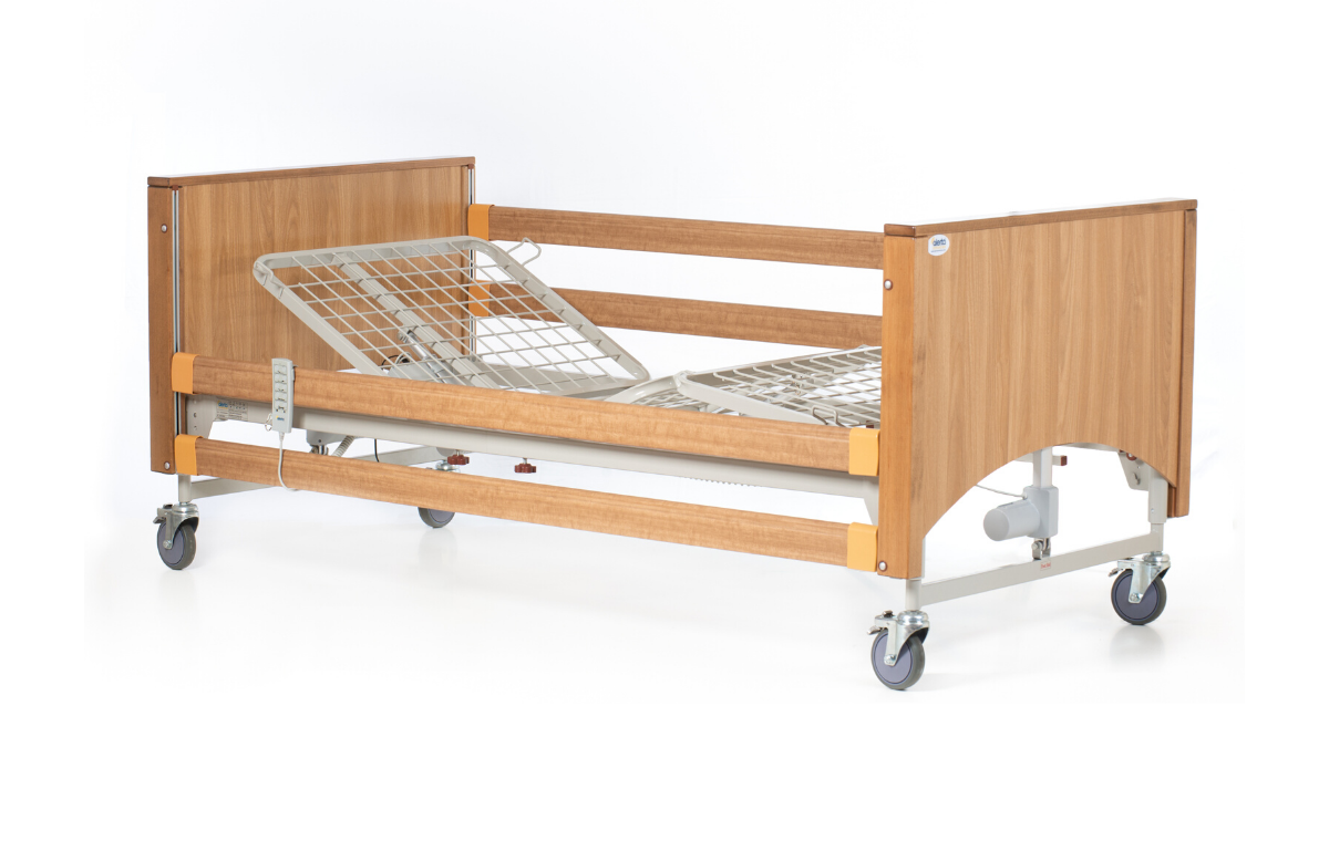 Alerta Lomond oak headboard and footboard set – front view