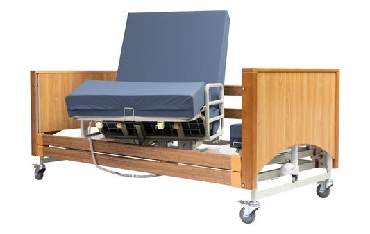 Alerta Lomond Rotate-Stand-Up Bed user transitioning from lying to standing