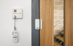 Alerta Wireless Window and Door Sensor On a Door