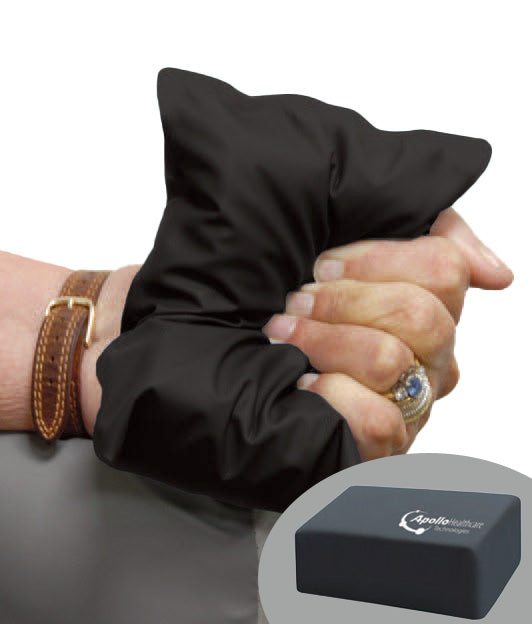 Contracture pad in situ, highlighting visco-elastic foam shape-conformity