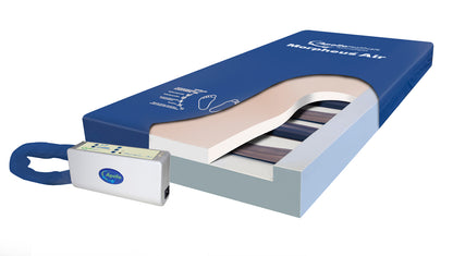 Top view of Apollo Morpheus Air mattress showing individual air cells and cover
