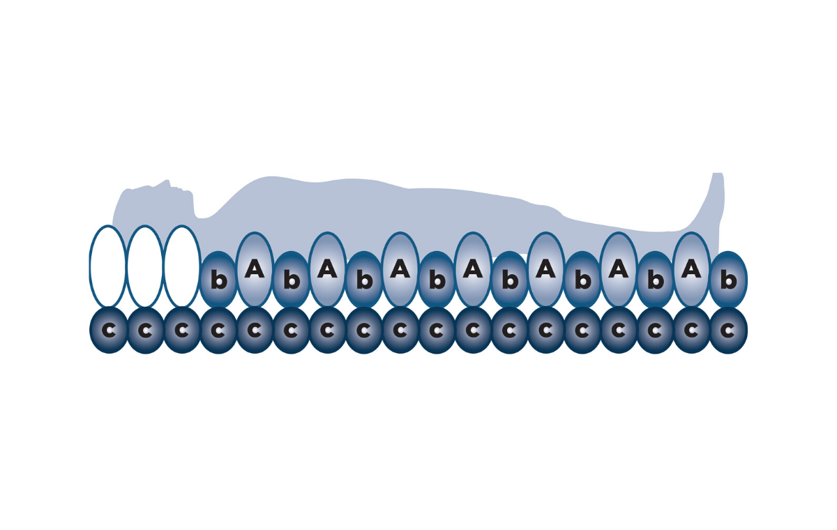 Alerta Ruby Turn mattress system cell system diagram