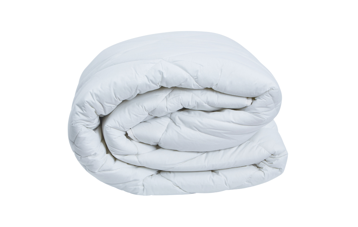 Close-up of quilted cotton surface on Alerta washable duvet