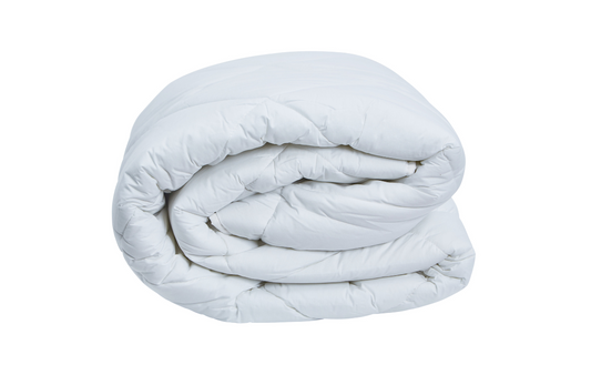 Close-up of quilted cotton surface on Alerta washable duvet