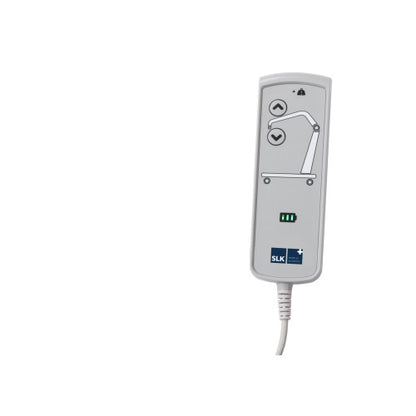 Ergonomic remote handset for SLK Carry Compact Hoist – simple push-button operation for lifting and lowering.