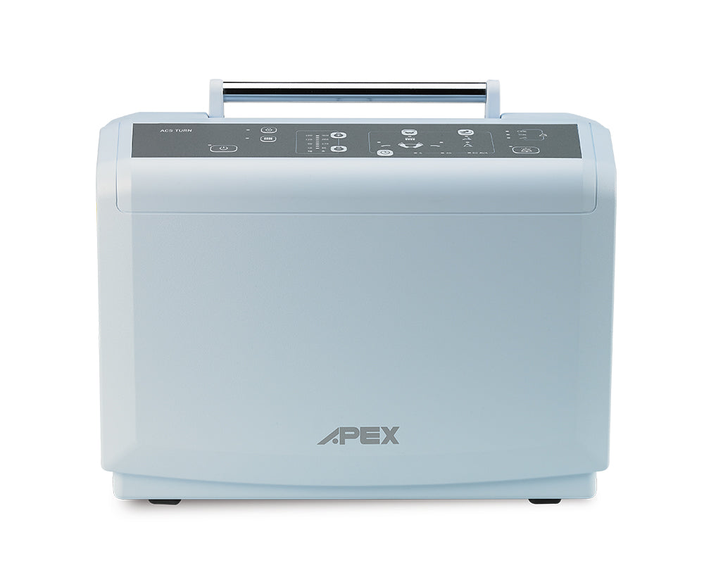 Close-up of the Wellell ACS Turn digital control panel with adjustable settings.