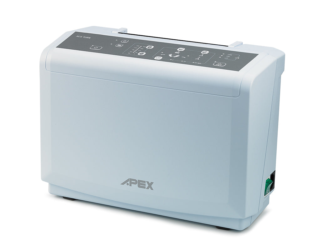 Close-up of the Wellell ACS Turn digital control panel with adjustable settings.