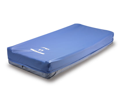 Mattress showing cover and size when fully inflated.