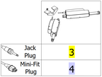 Actuator LA12 Jack, Pair – Invacare ISA 160