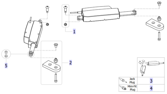 Actuator for electrical leg spread, ISA 160