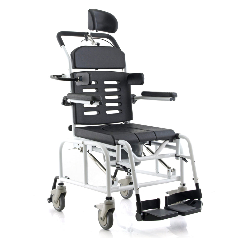 Alerta Aqua Shower Commode Chair. Tilt-in-Space, Hi-Lo.