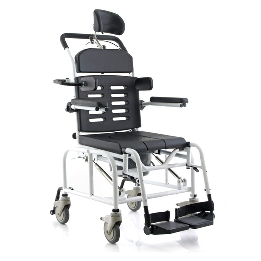 Alerta Aqua Shower Commode Chair. Tilt-in-Space, Hi-Lo.