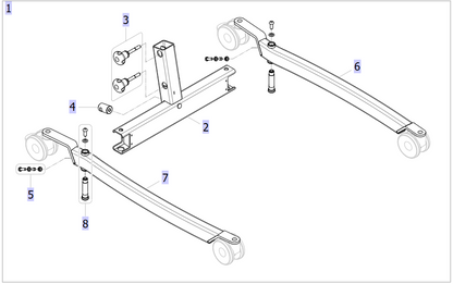 Pedal Axle for ISA 160 Stand Aid (Zinc Plated) – Invacare
