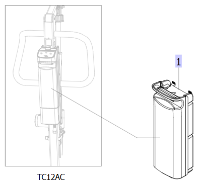Battery for TC12AC Birdie Evo Compact