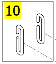 Clip for Leg Band, Qty.2 – Invacare ISA 160