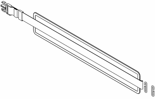 Complete Leg Band With Clips, Black – Invacare ISA 160