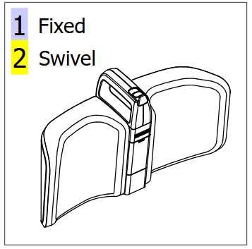 Complete Leg Support, Swivel – Invacare ISA 160